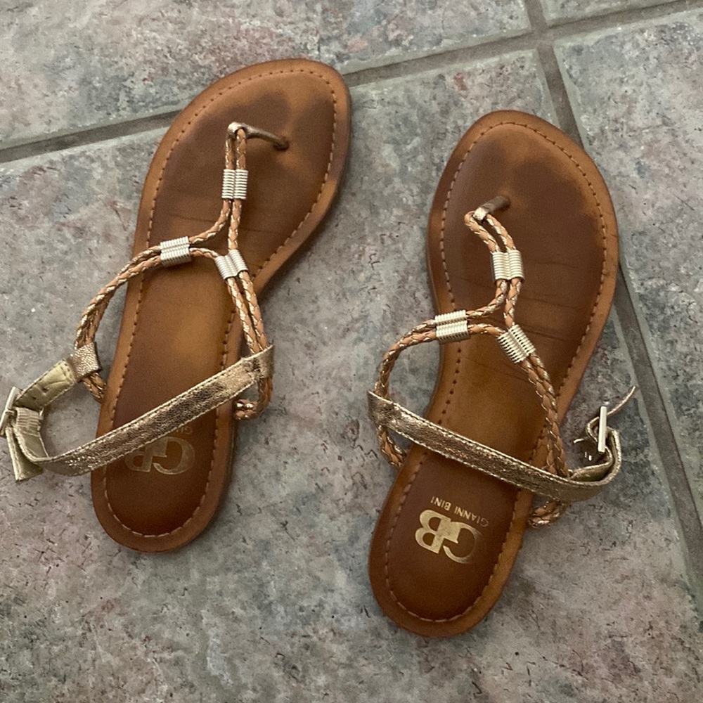 Gianni Bini gold sandals  #216
